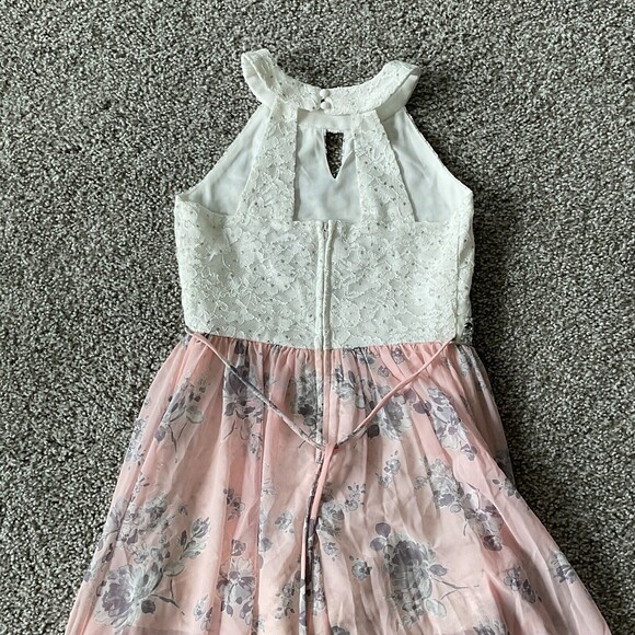 Speechless Kids Glitter Lace Walkthrough Maxi Dress Romper Size‎ 12 - Picture 4 of 6